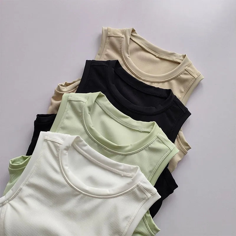 Women's Padded High-Impact Sports Bra Vest