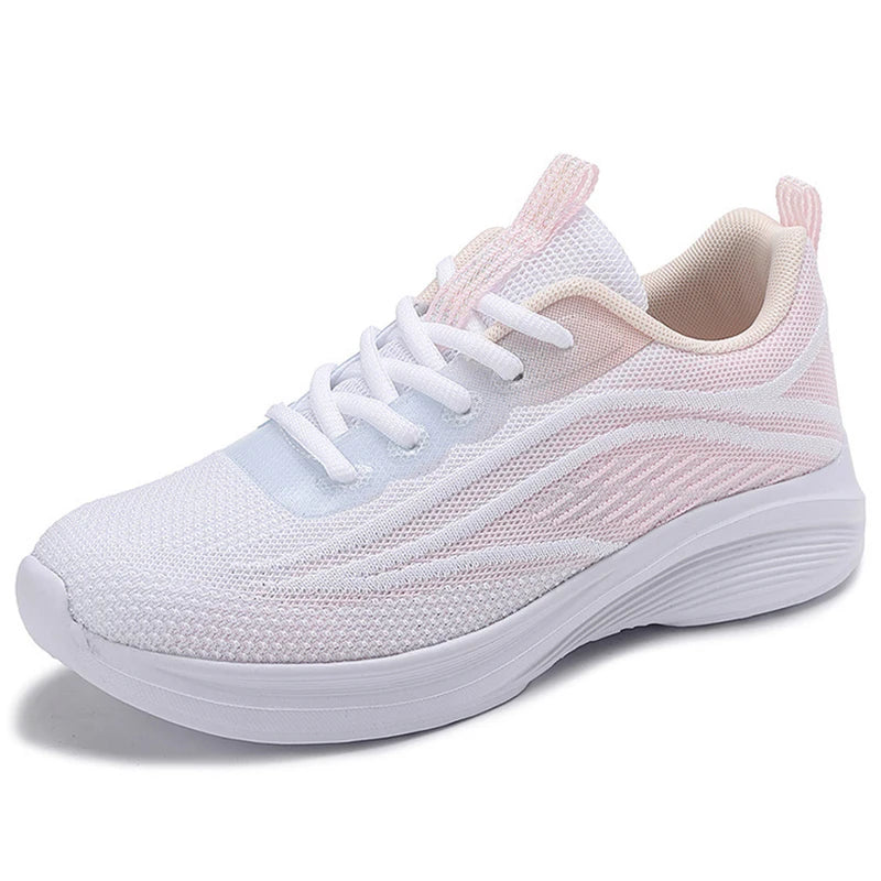 Women's Comfortable Lace-Up Sneakers - Stylish & Supportive Athletic Shoes for Women