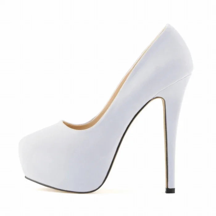 Women's 14cm Platform Heels - Super High Round Toe Stilettos