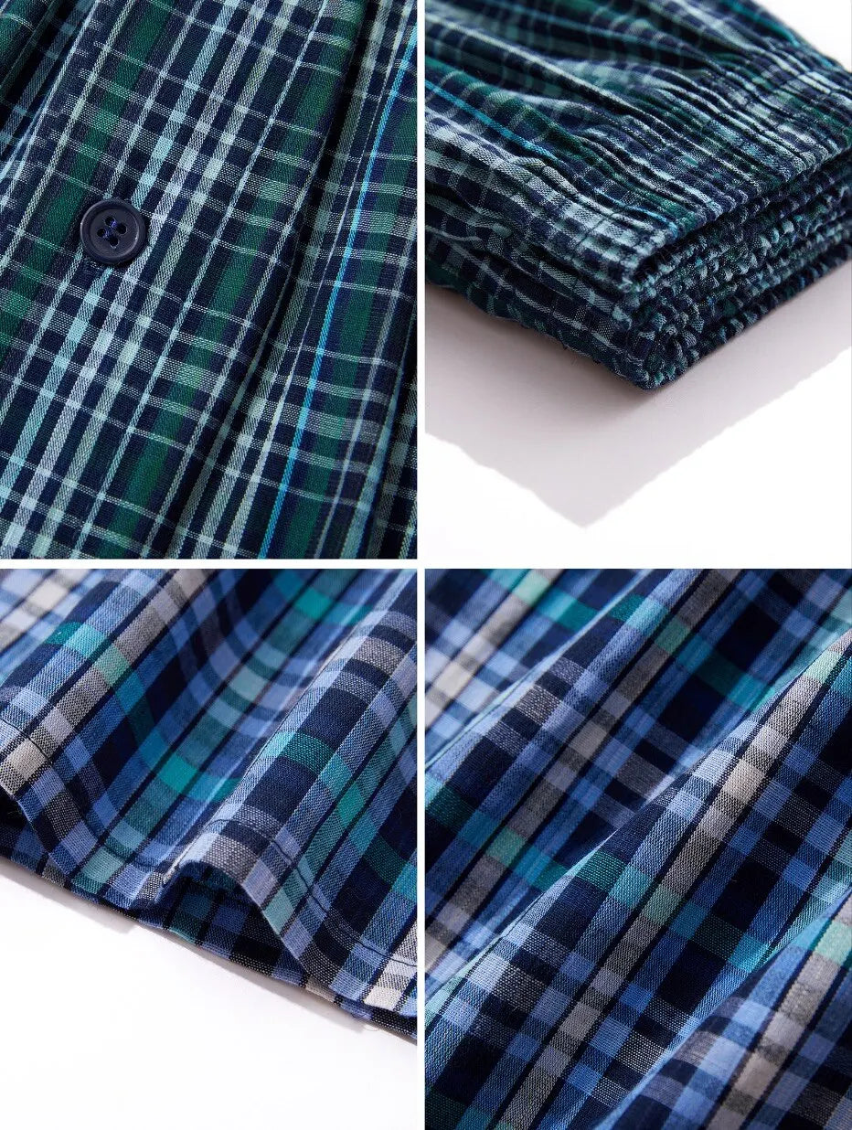 6-Pack Men's Woven Boxer Shorts with Elastic Waistband - Assorted Colors