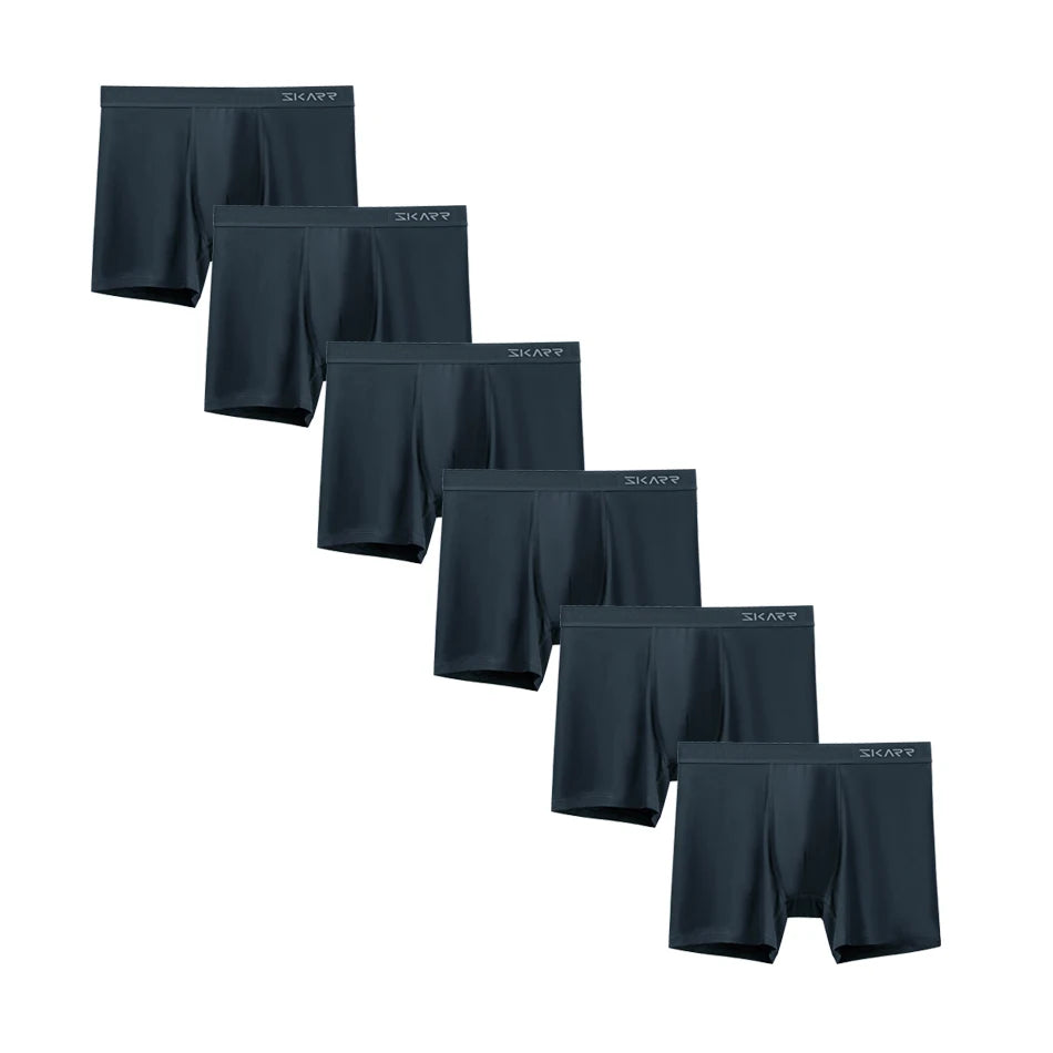 6-Pack Men's Boxer Briefs - Comfortable Trunks Shorts Underwear for Men