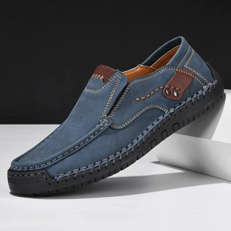 Men's Casual Slip-On Faux Leather Shoes - Various Colors