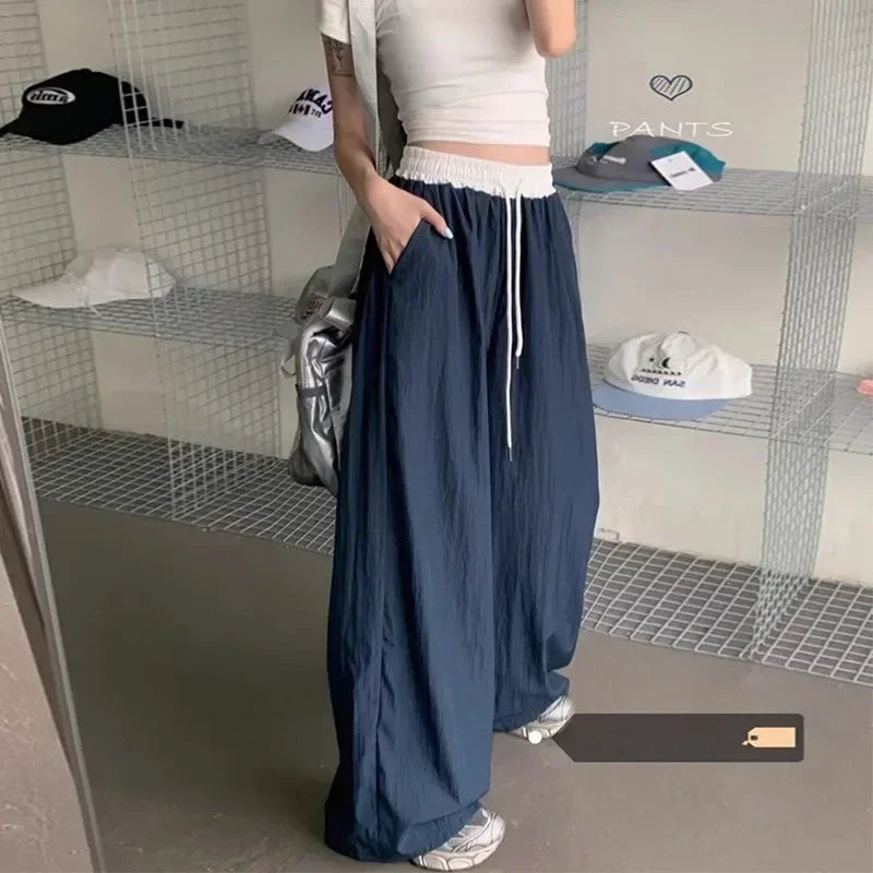 Women's Wide Leg Elastic Waist Sweatpants