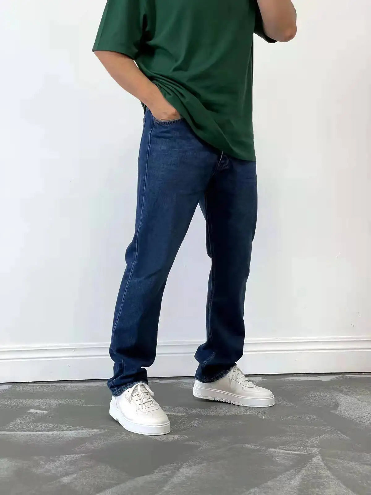 Casual Men's Straight Fit Stretch Denim Jeans