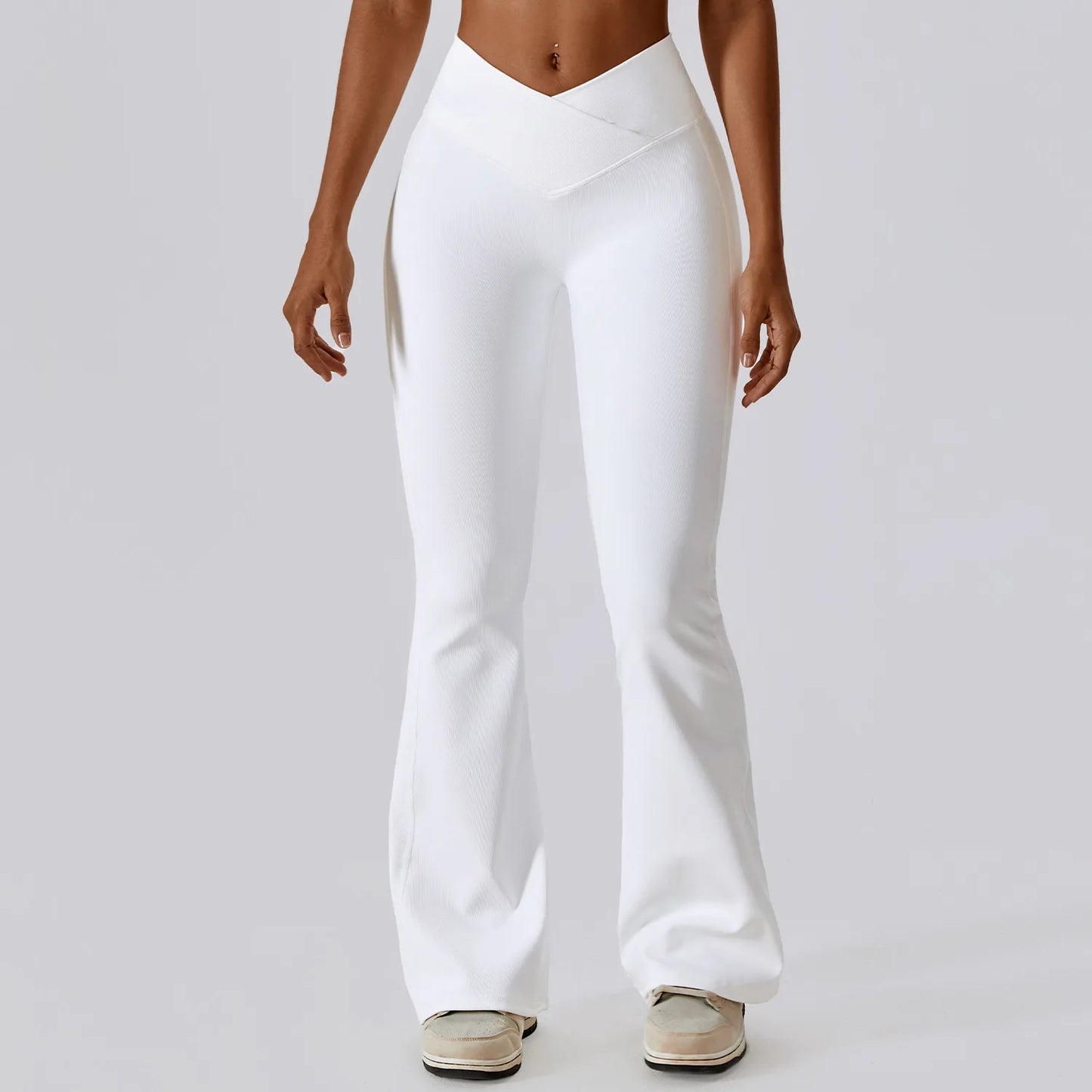 High Waist Flare Yoga Pants for Women - Wide Leg Flare Leggings