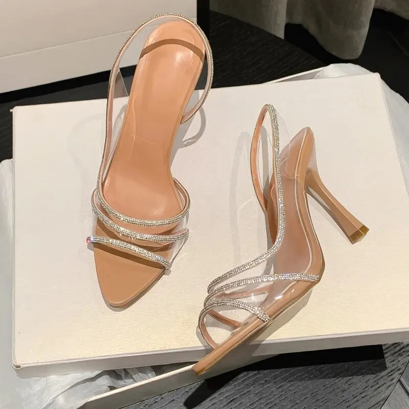 Shiny Rhinestone Women's High Heels