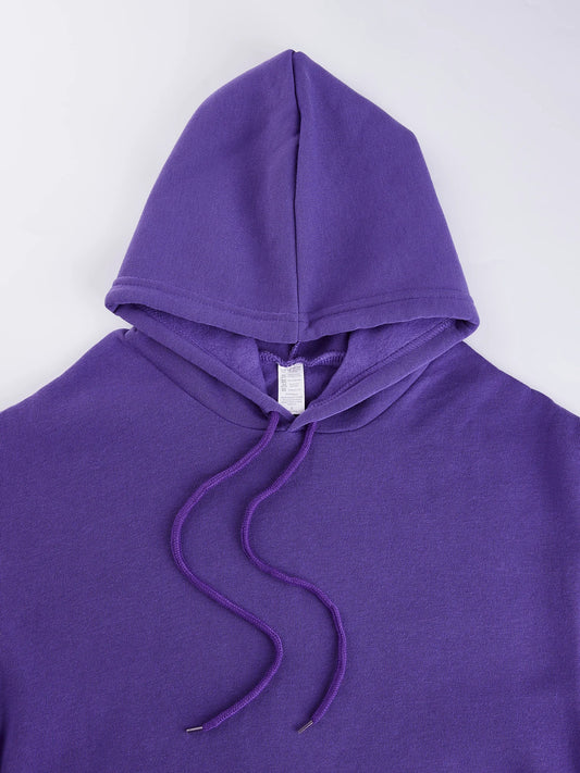 Women's "Expensive Talks Back" Printed Hoodie Sweater - Loose Fit