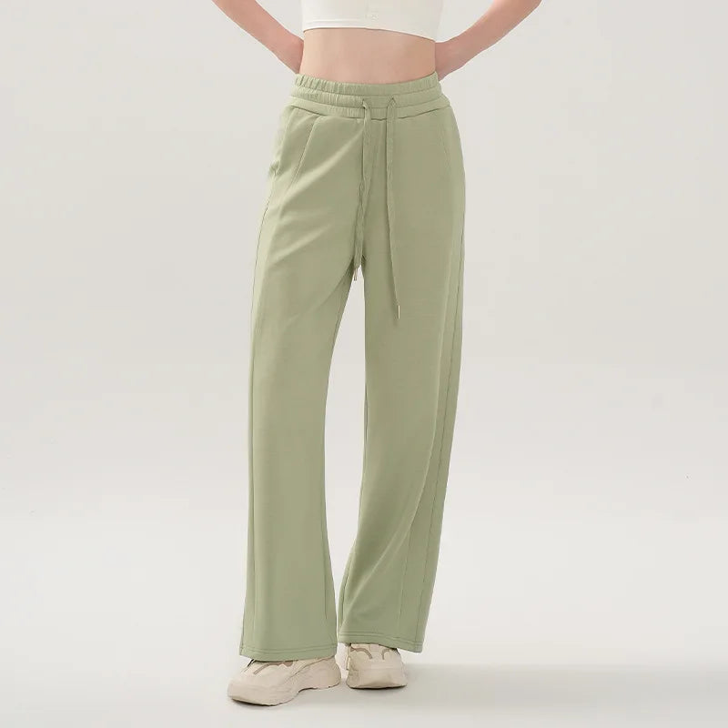 Women's Loose Fit Wide Leg Sweatpants with Drawstring