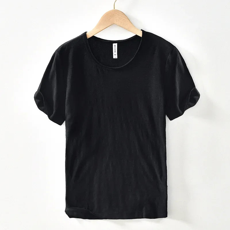 Men's Lightweight Cotton Slim-Fit T-Shirt - Breathable and Comfortable Tee