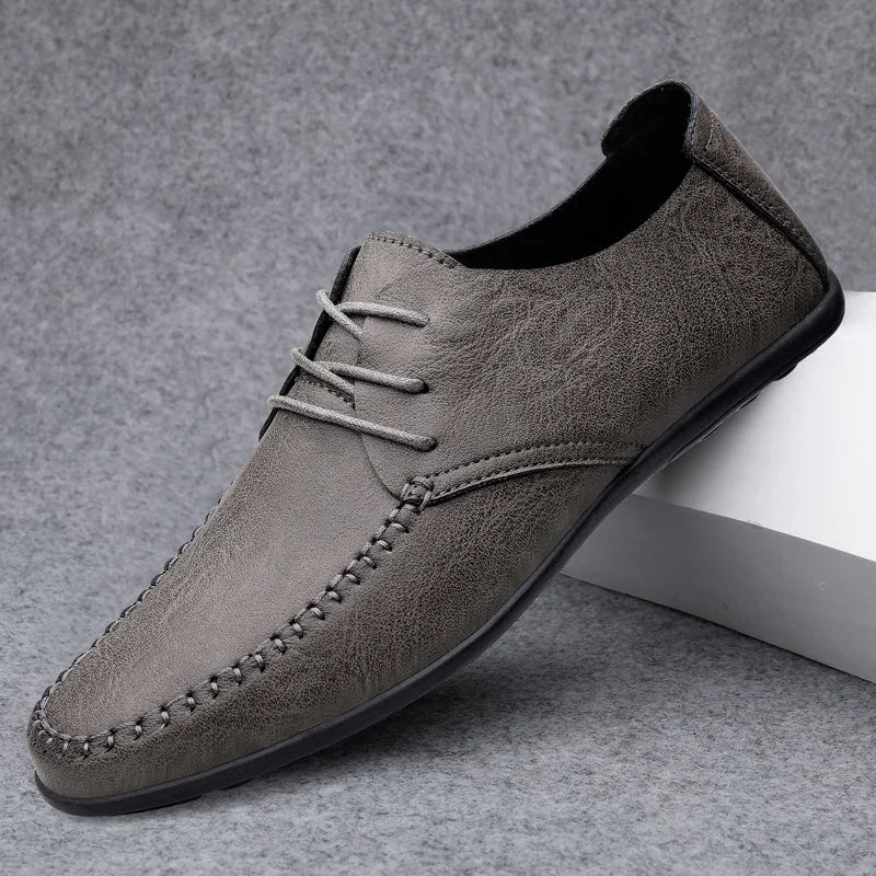 Men's Casual Lace-Up Shoes in Faux Leather