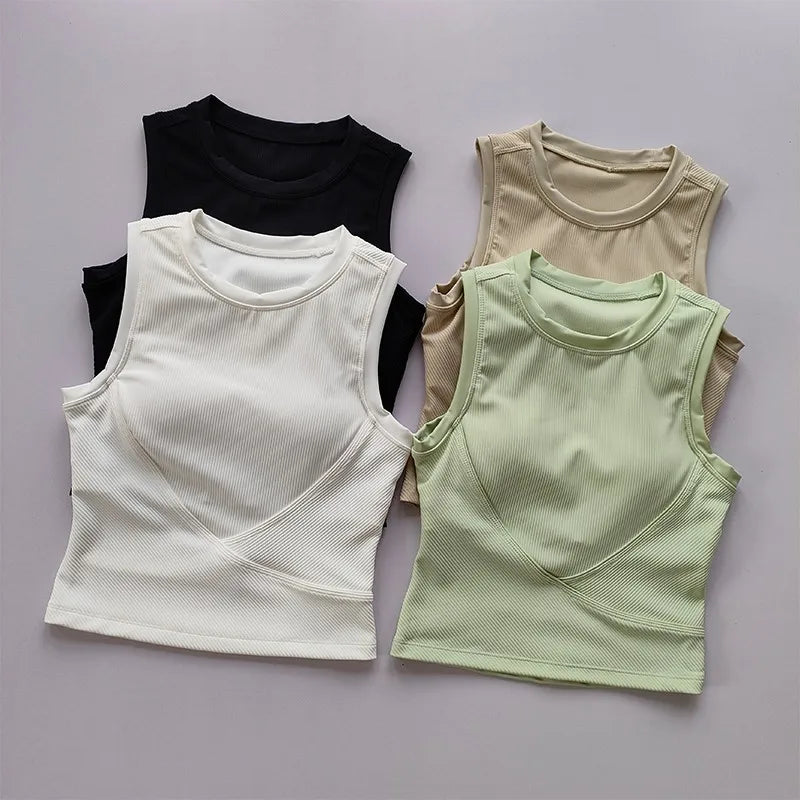 Women's Padded High-Impact Sports Bra Vest