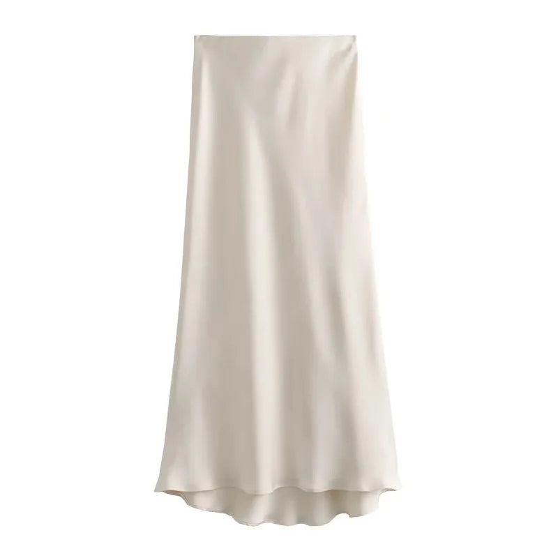 TRAF Elegant High-Waisted Long Skirt for Women - Various Colors