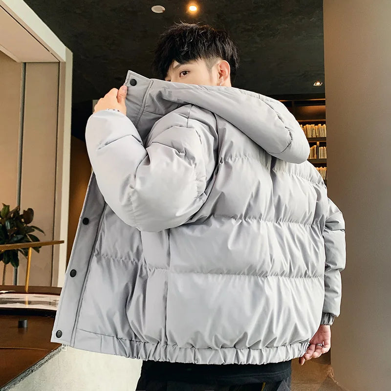 Men's Harajuku Hooded Parka Jacket - Various Colors