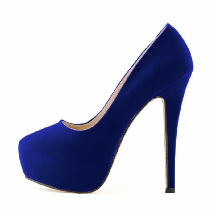 Women's 14cm Platform Heels - Super High Round Toe Stilettos