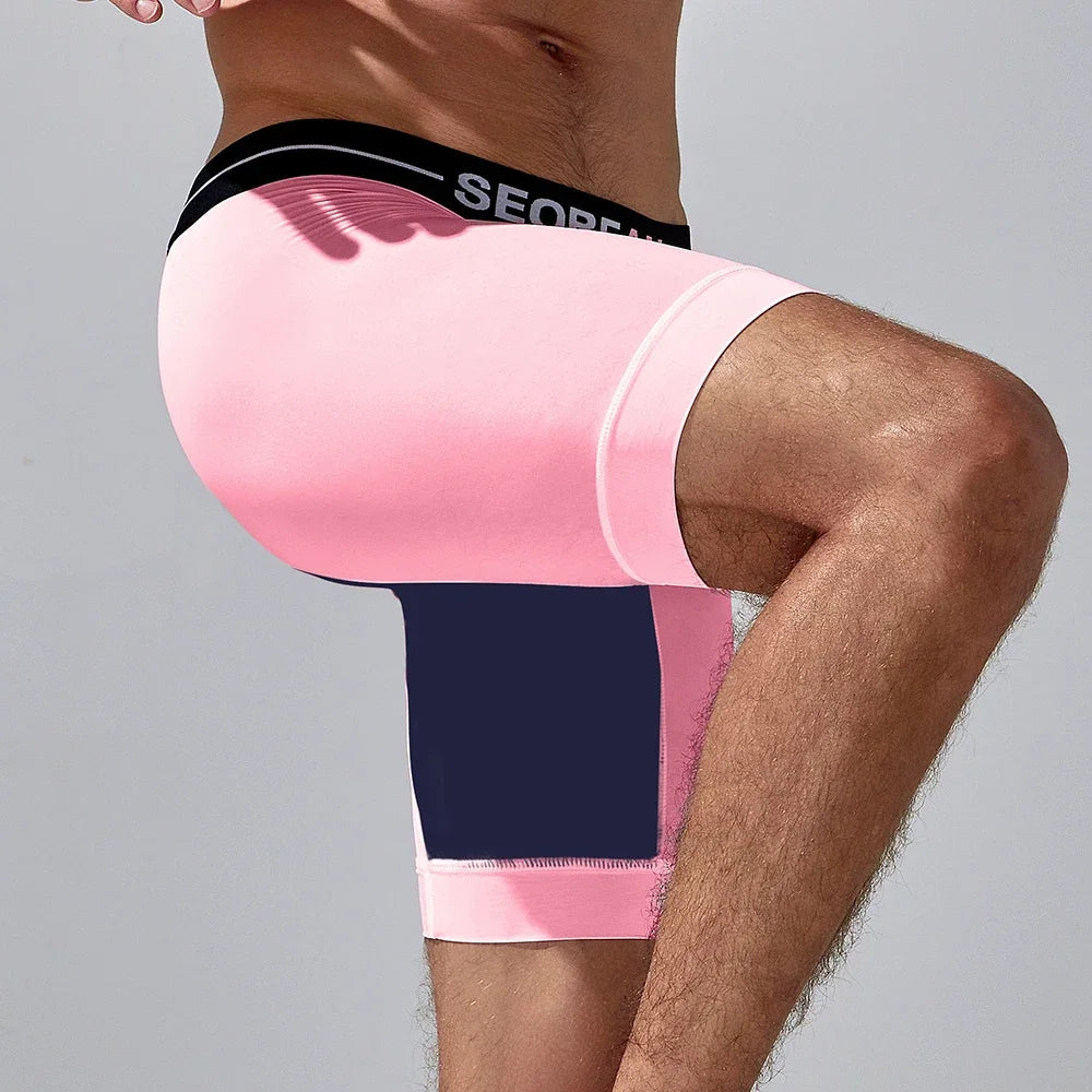 Seobean Men's Compression Shorts – Athletic Sports Performance Wear, Muscle Support & Moisture-Wicking