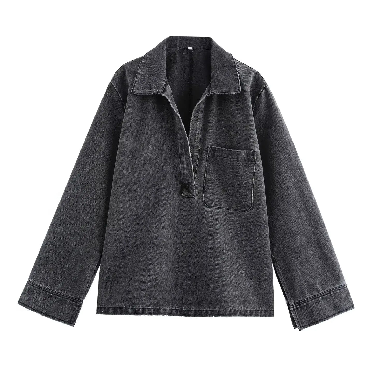 Women’s Two-Piece Sweater Set with Turn-Down Collar & High-Waist Drawstring Pants