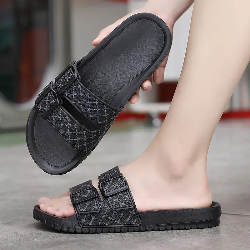 Men's Comfort Slippers & Non-Slip Slide Sandals – Casual Indoor & Outdoor Footwear