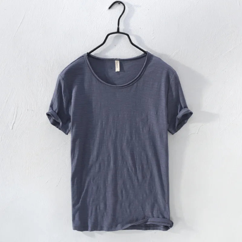 Men's Lightweight Cotton Slim-Fit T-Shirt - Breathable and Comfortable Tee