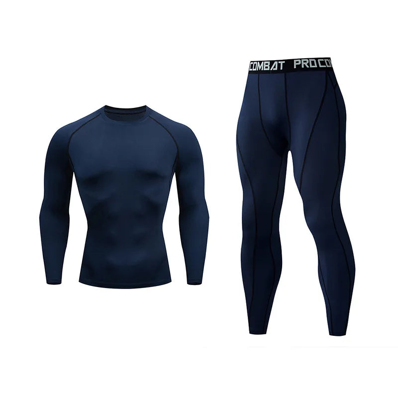 Men's 2-Piece Thermo Compression Pants and Sweater Set