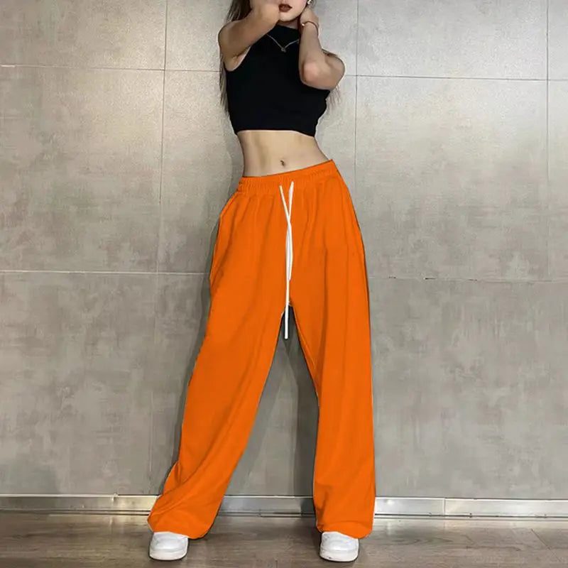 Women's Loose Fit Sweatpants with Drawstring & Elastic Waist
