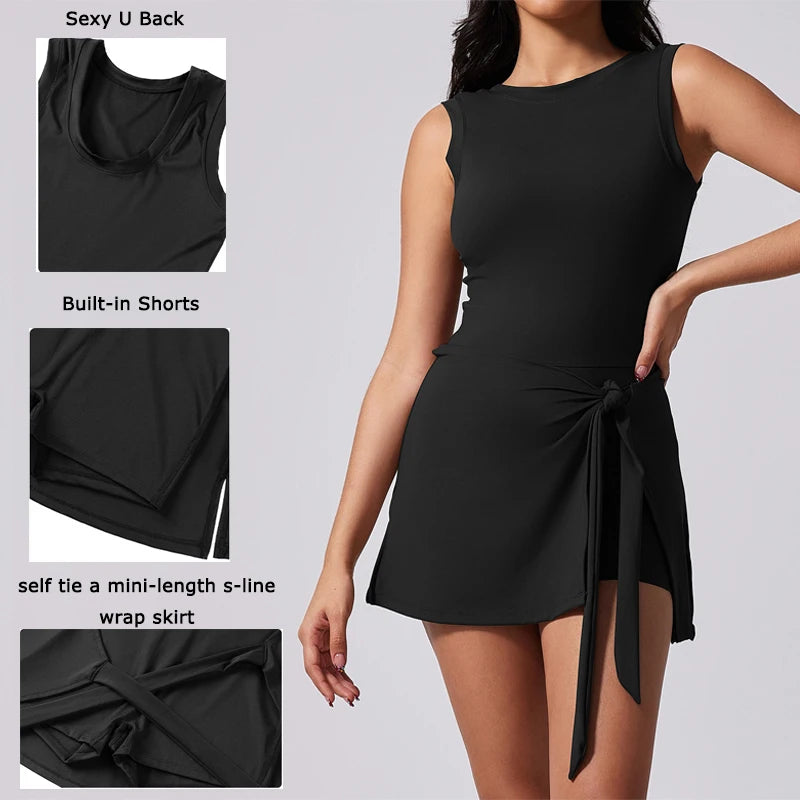 Women's Dress with Built-In Shorts – Stylish Women's Skort for Comfort and Versatility