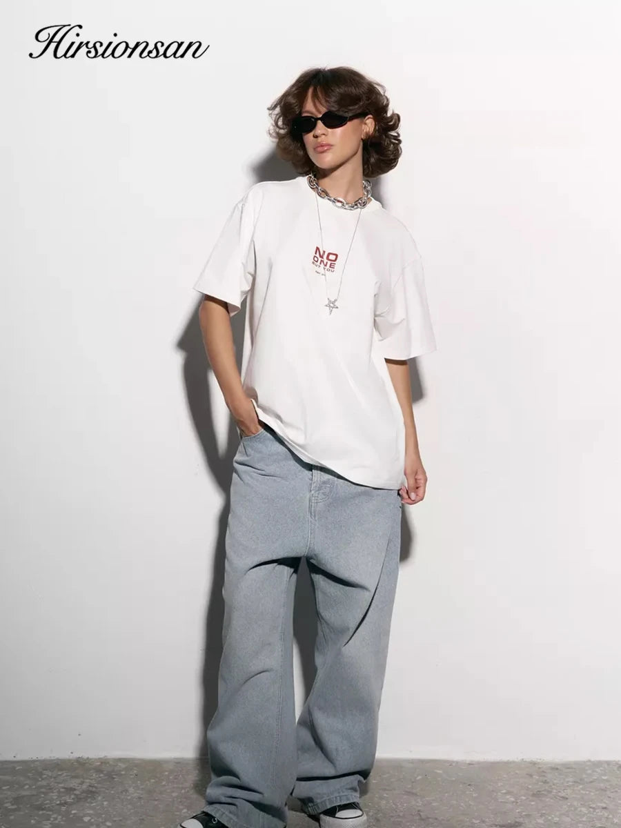 Women's Hirsionsan 'No One But You' Graphic T-Shirt - Soft Cotton Loose Fit