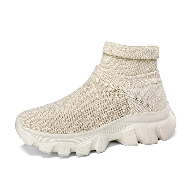 Women's Light Ankle Sock Boots – With Non-Slip Thick Soles - Various Colors