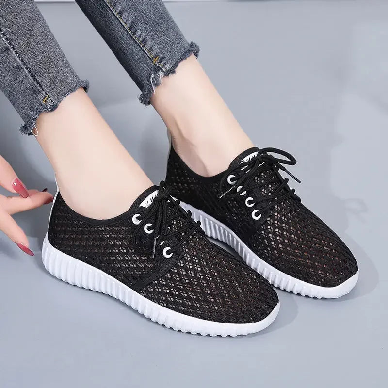 Women's Lightweight Running Sneakers with Side Mesh