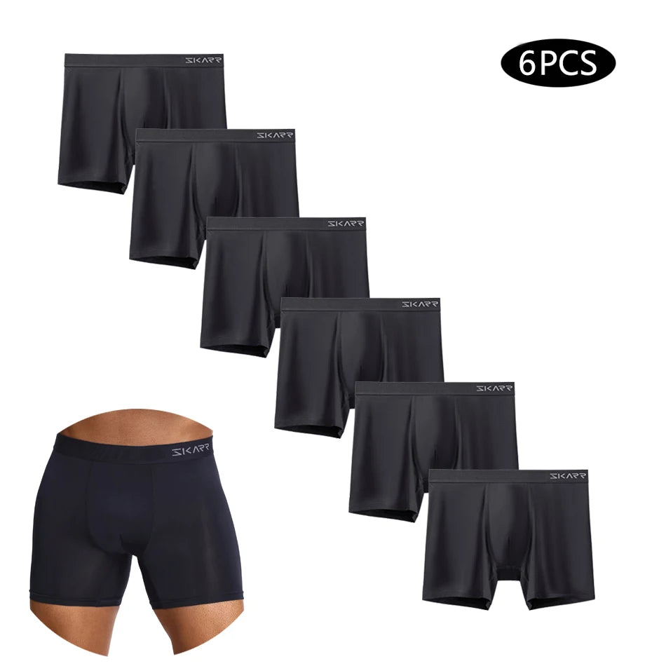 6-Pack Men's Boxer Briefs - Comfortable Trunks Shorts Underwear for Men