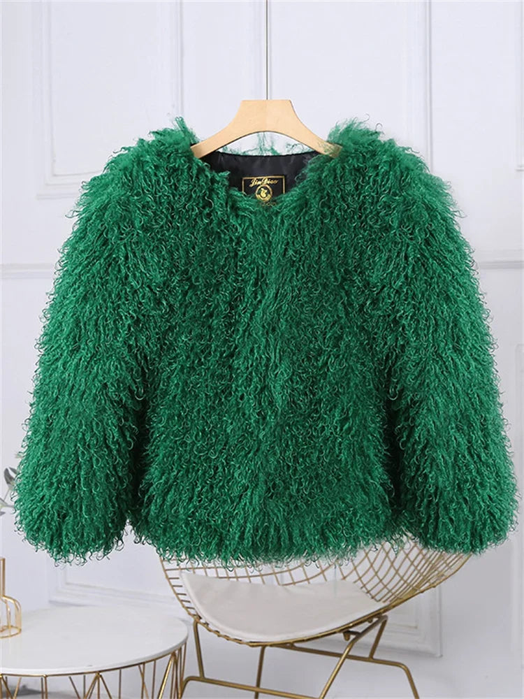 Women's Fluffy Faux Fur Coat & Overcoat – Stylish Warm Winter Outerwear for Women
