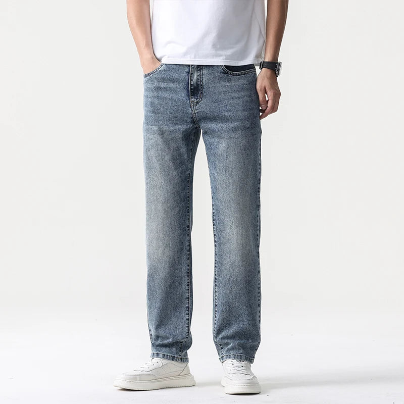 Men's Wide Leg Jeans – Baggy Fit, Straight Cut, Loose Denim Pants for Men