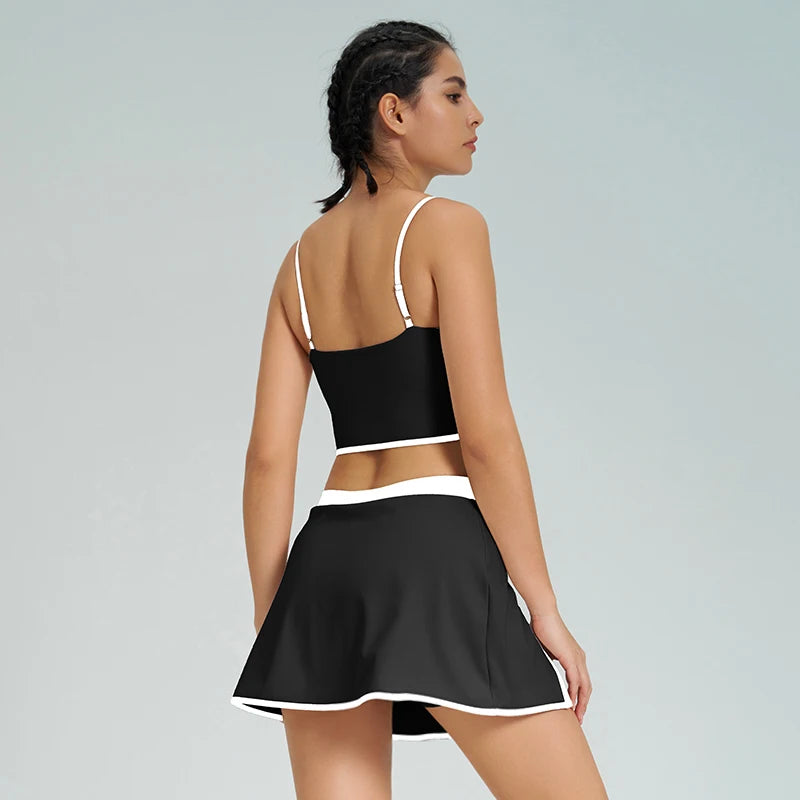 Women's 2-Piece Breathable Sportswear Set - Adjustable Bra & Fitness Leggings for Ultimate Comfort