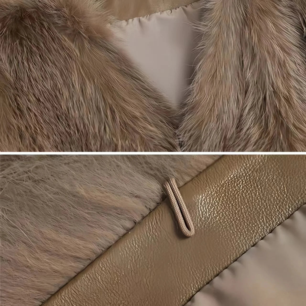 Women's Faux Fox Fur Coat – Thick & Luxurious Overcoat