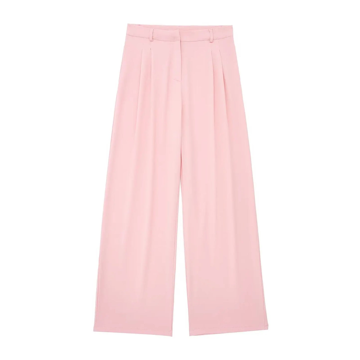 Women's Halter Neck Sleeveless Vest Top & Wide-Leg Pants 2-Piece Set