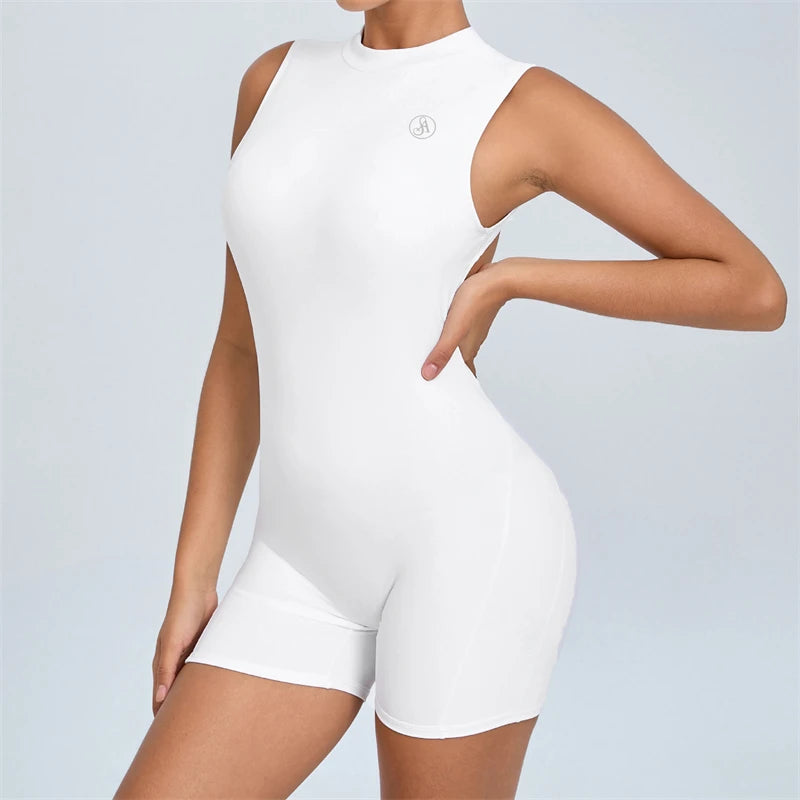 Women's Backless Athletic Jumpsuit – Comfortable, Breathable Sportswear for Women