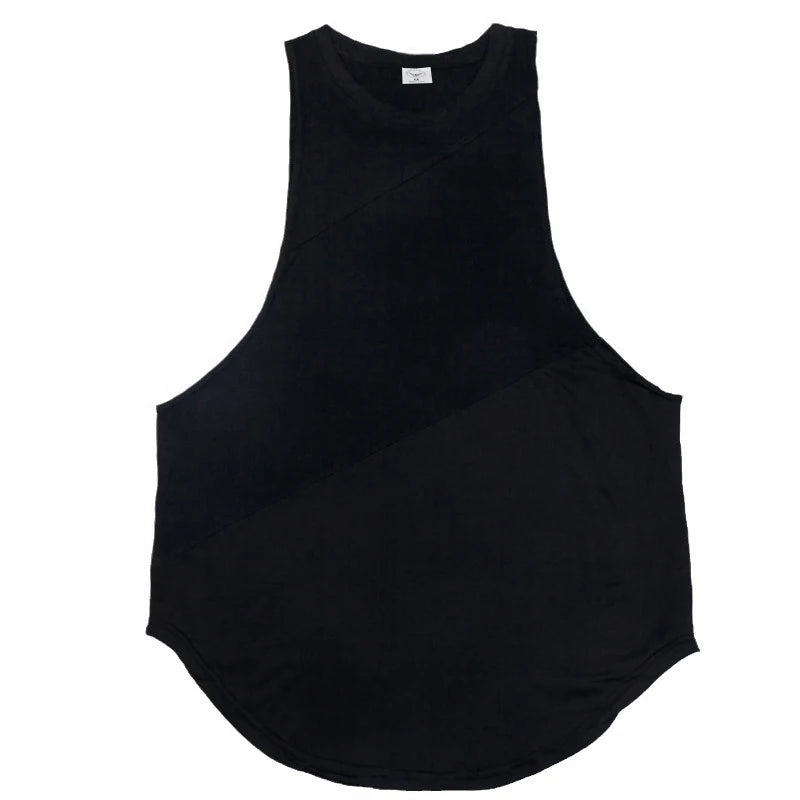 Men's Gym Tank Tops - Fitness Workout Stringer Shirts - Loose Fit Athletic Sleeveless Tank