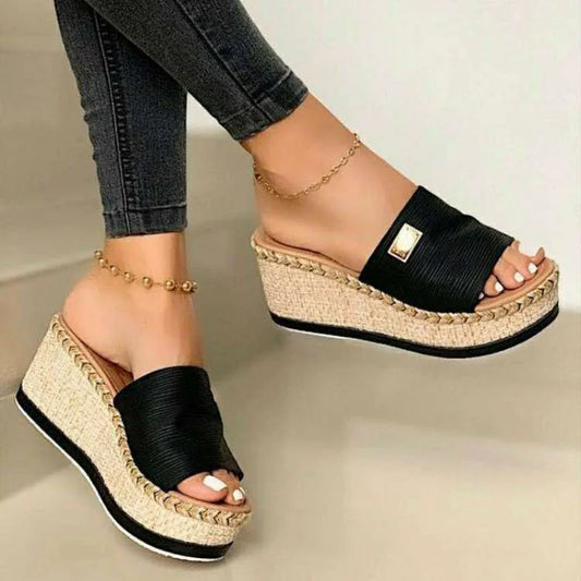 Women's Wedge Sandals with Platform Heels