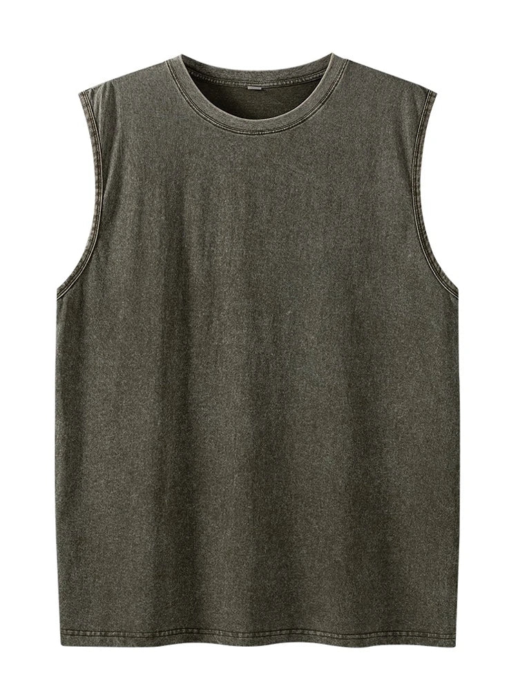 Men's Loose-Fit Cotton Tank Tops - Breathable Summer Sleeveless Vest for Men