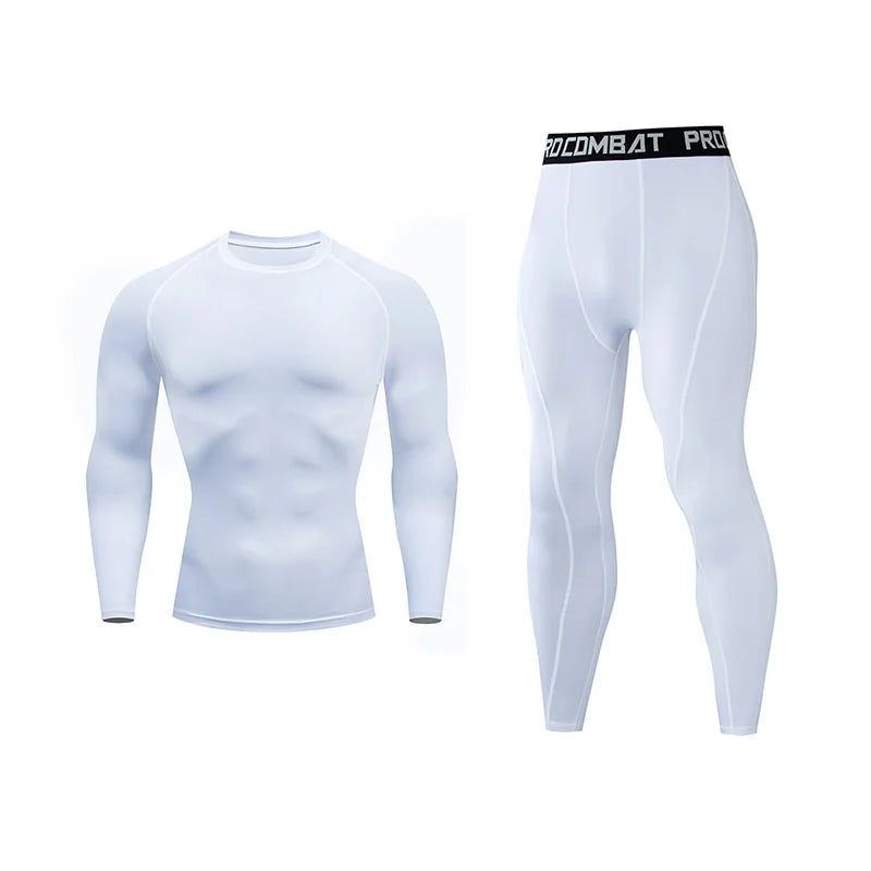 Men's 2-Piece Thermo Compression Pants and Sweater Set