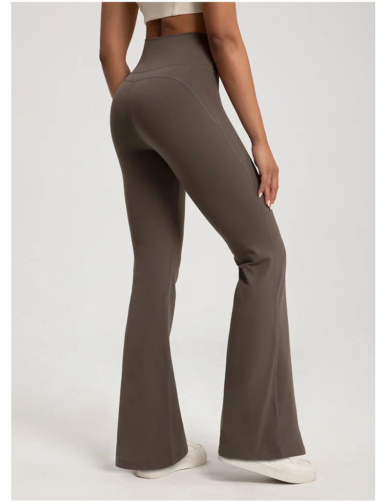 Women's High-Waisted Flared Leggings Pants