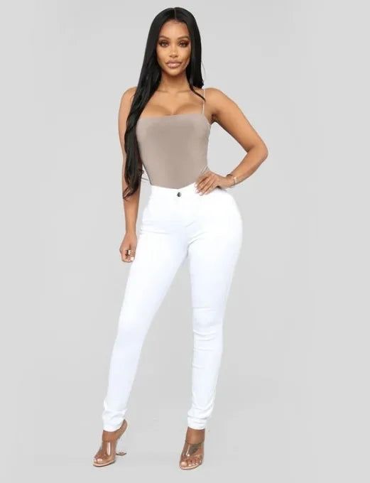 Slim Fit High Waist Denim Jeans for Women - Botvotee Skinny Skinny Jeans for Women
