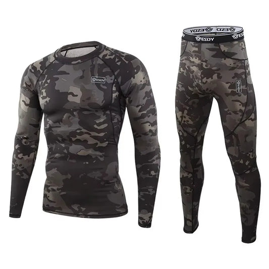 Men's Thermal Compression Activewear Sweater and Pants Set