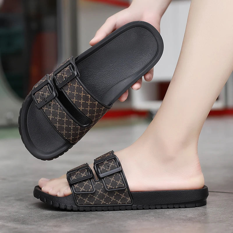 Men's Comfort Slippers & Non-Slip Slide Sandals – Casual Indoor & Outdoor Footwear