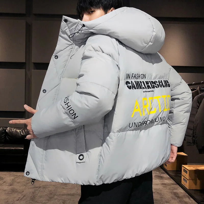 Men's Harajuku Hooded Parka Jacket - Various Colors