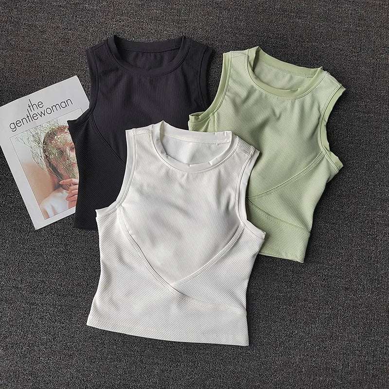 Women's Padded High-Impact Sports Bra Vest