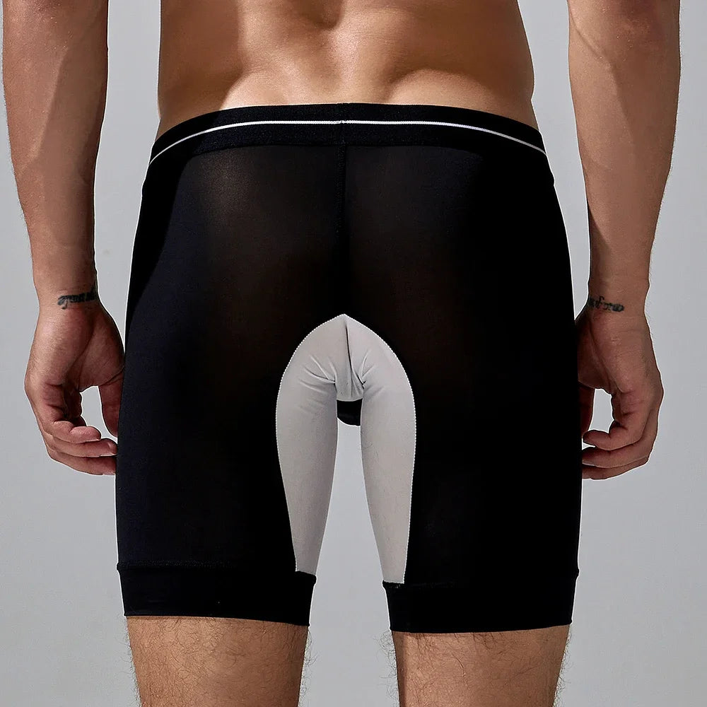Seobean Men's Compression Shorts – Athletic Sports Performance Wear, Muscle Support & Moisture-Wicking