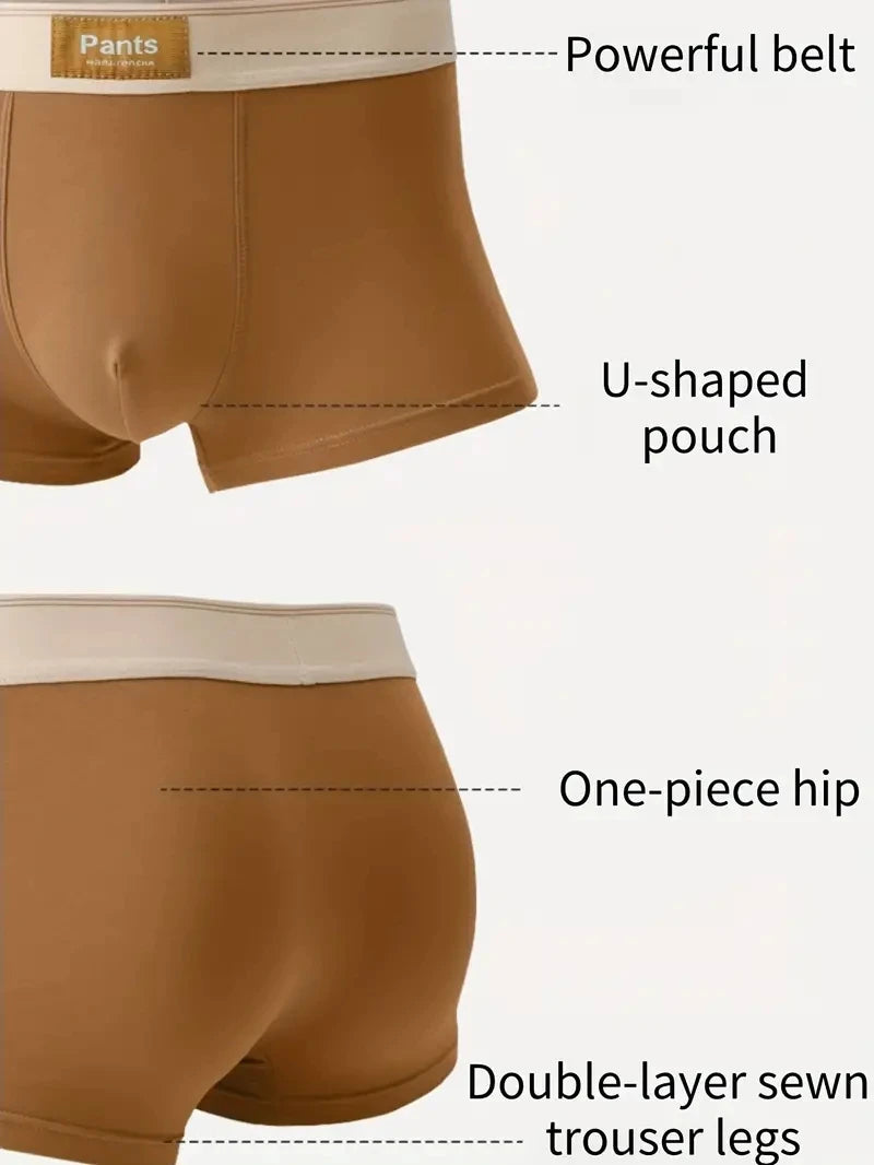 3-Pack Cotton Boxer Shorts for Men - Breathable and Comfortable Underwear