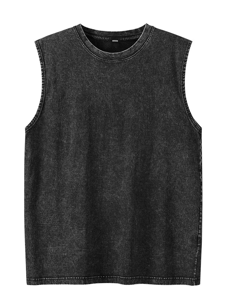 Men's Loose-Fit Cotton Tank Tops - Breathable Summer Sleeveless Vest for Men