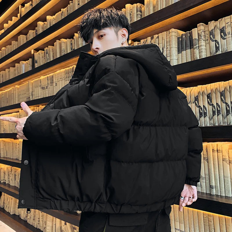 Men's Harajuku Hooded Parka Jacket - Various Colors