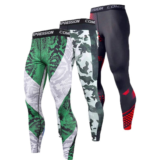 Men's Athletic Compression Pants for Sports and Training